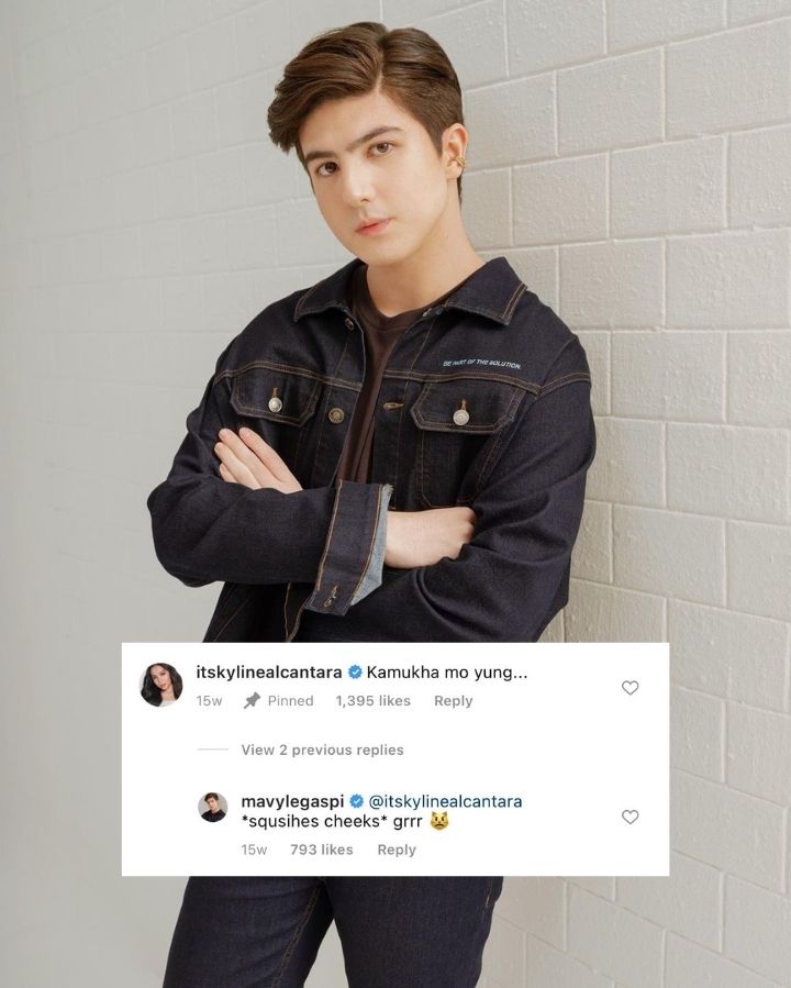 Kyline Alcantara teasing Mavy Legaspi in IG post